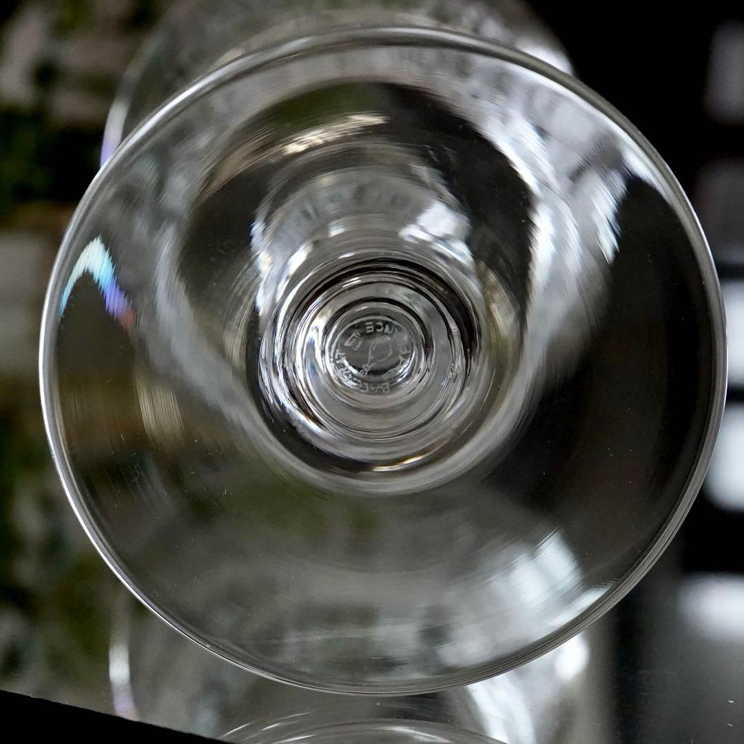 極美品★オールドバカラ★エッチング★フラワー★ワイングラス★1脚 A★レア極希少