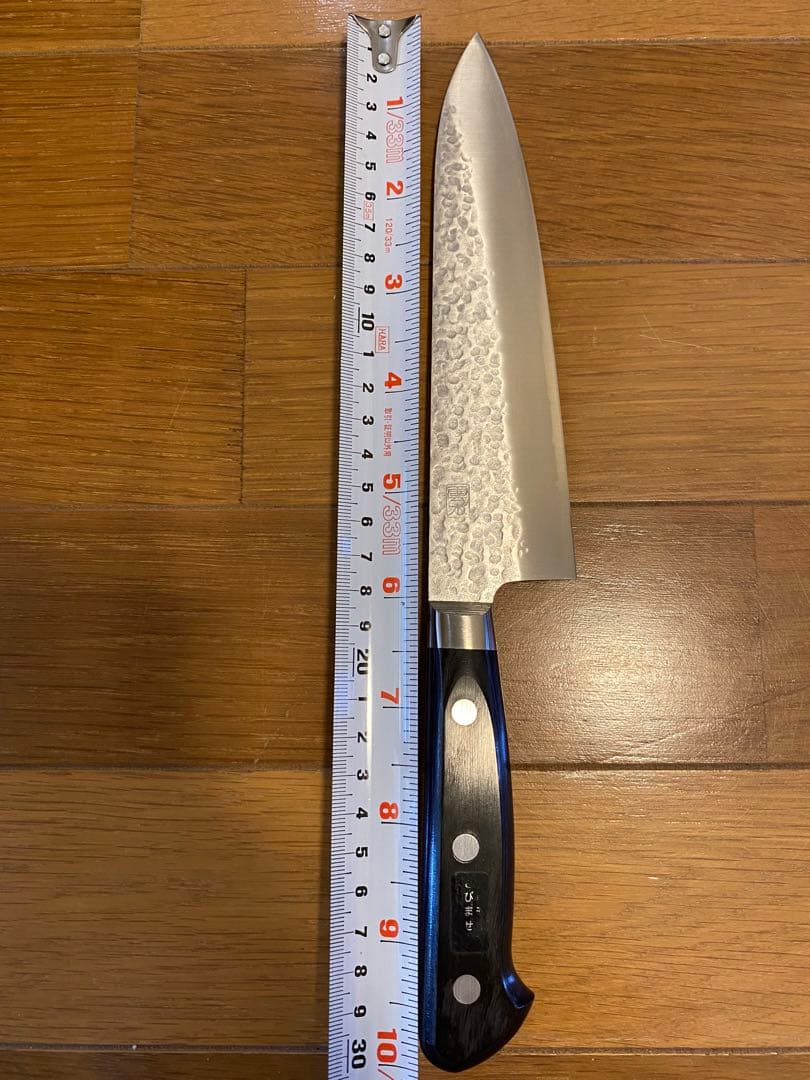 雲水　牛刀ツバ付　180mm