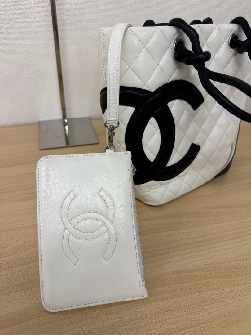 CHANEL シャネル　カンボンライン　トートバッグ　ミディアムトート