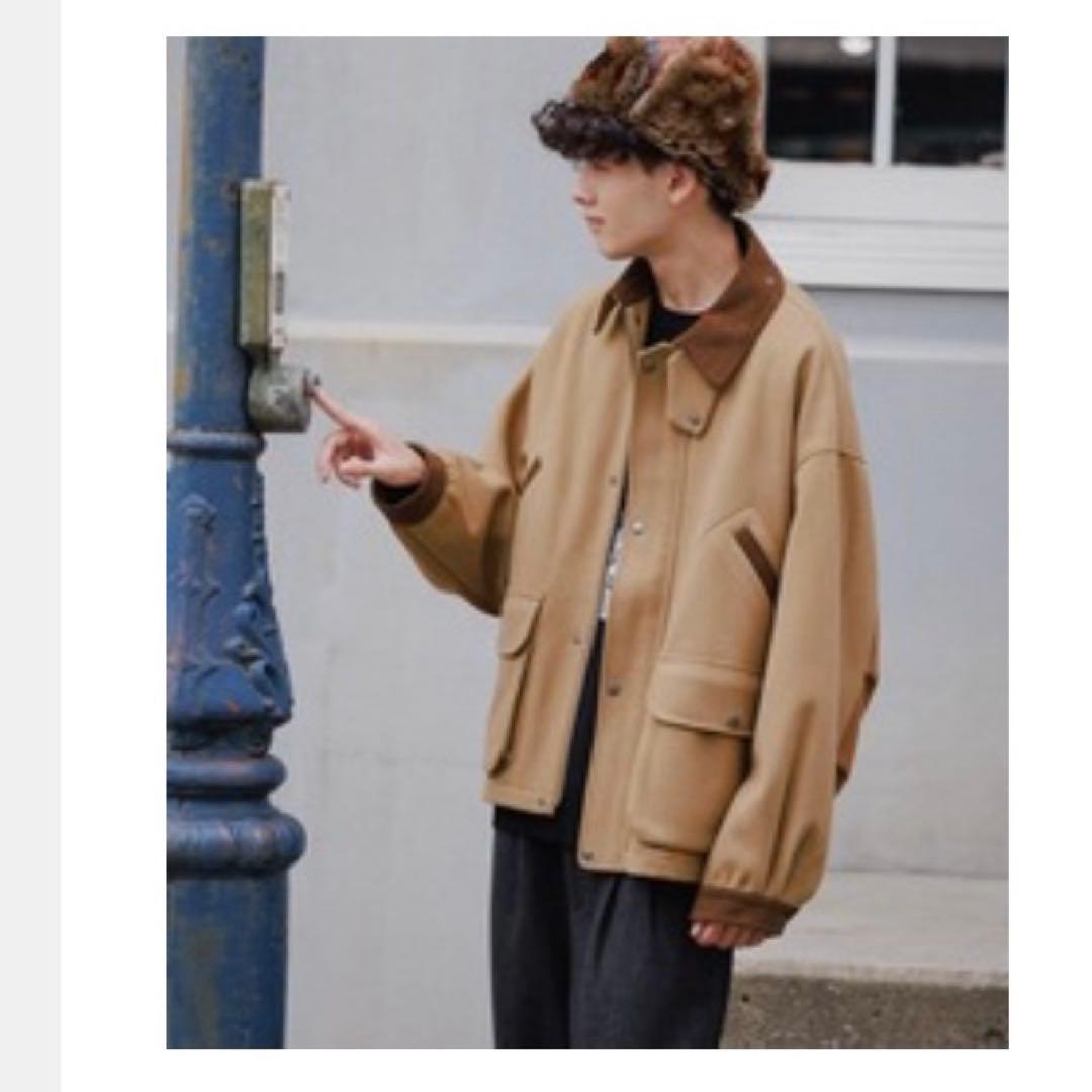 【niko and ... 】ニコアンド　ウーリーテックハンティング　ブルゾンM