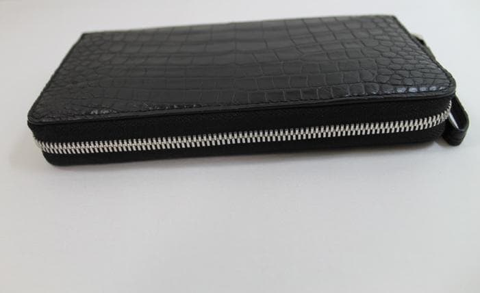【専用】クロコダイル 財布 長財布 本革 無双 ラウンド 両面クロコ ブラック