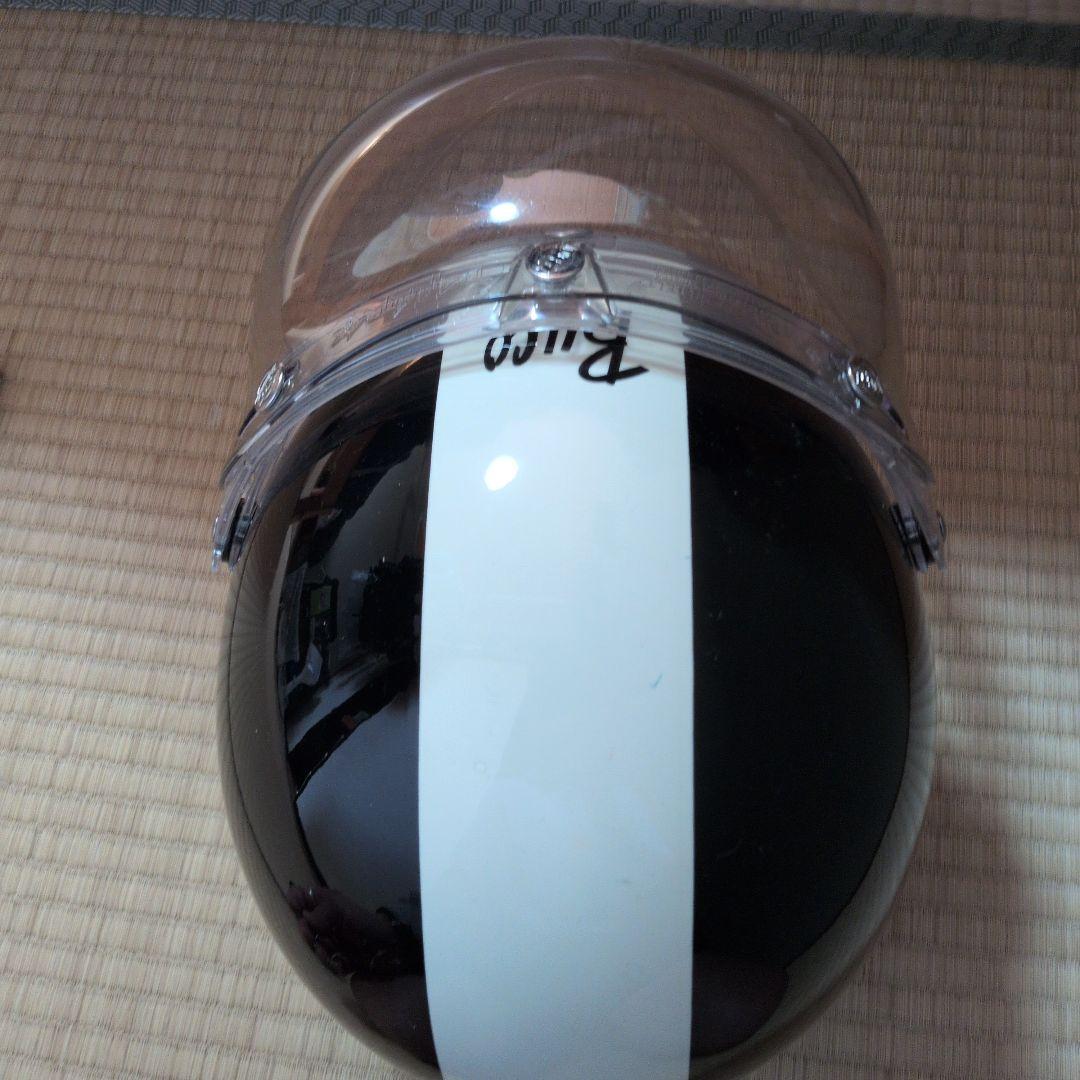 small Buco ジェットヘルメット 黒 白 バブルシールド サイズ不明