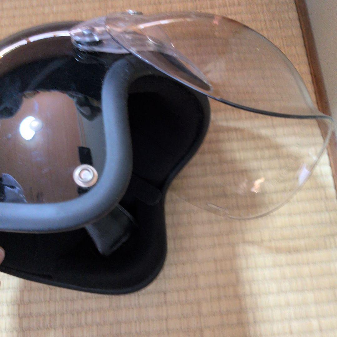 small Buco ジェットヘルメット 黒 白 バブルシールド サイズ不明