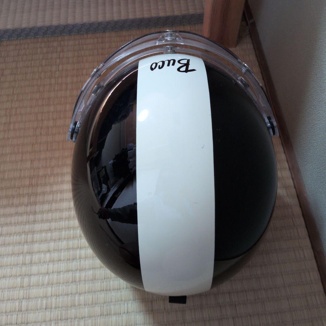 small Buco ジェットヘルメット 黒 白 バブルシールド サイズ不明