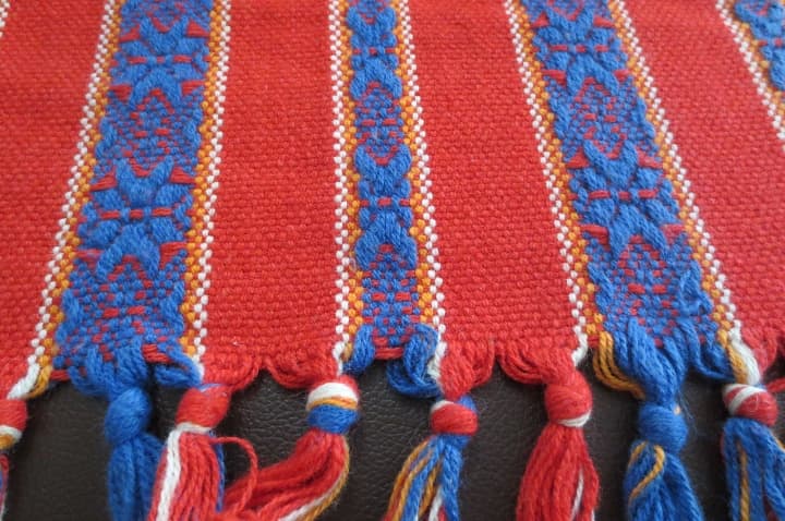 イギリス★織物　ベッド/ソファーカバー ハンドメイド　ブランケット　アンティーク