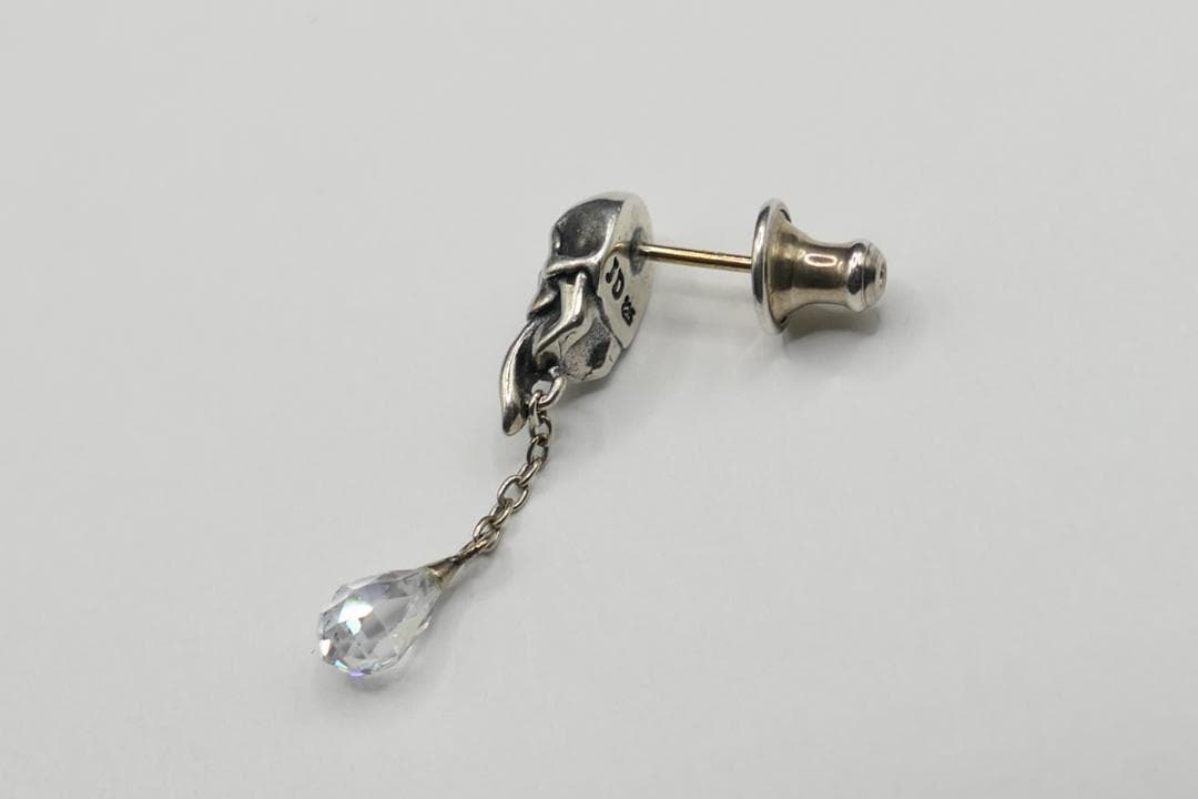 美品　ジャスティンデイビス　タンツイスター　スカル　ピアス　SEJ408