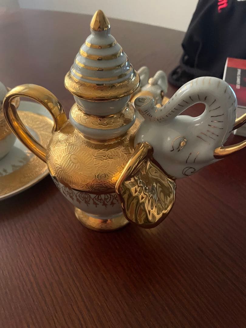 タイ製　ベンジャロン焼き　セット