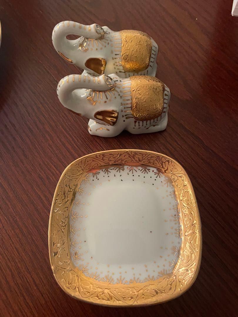 タイ製　ベンジャロン焼き　セット