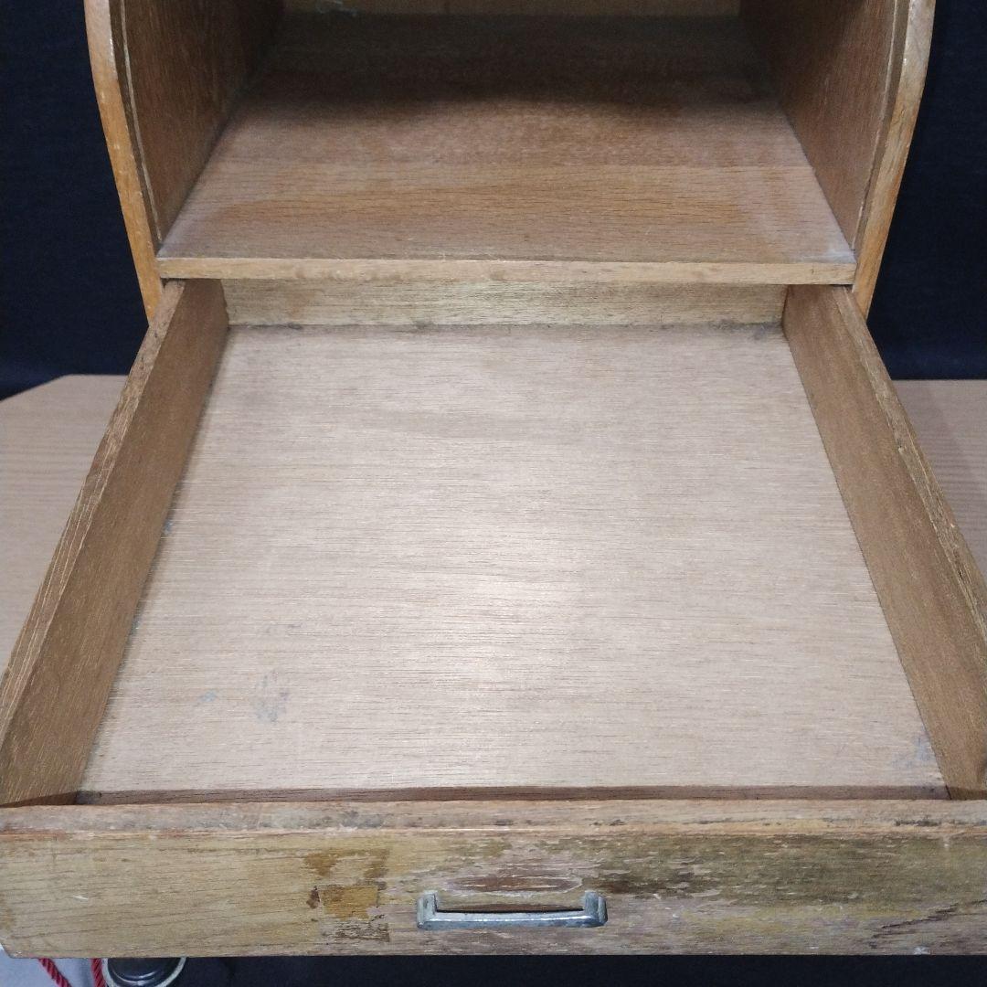 木製ロールトップダンス 3引き出し