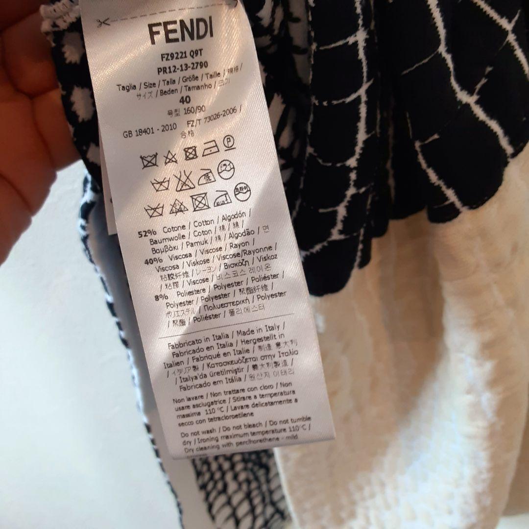 FENDI フェンディ ロング ノースリーブ ドレス ワンピース