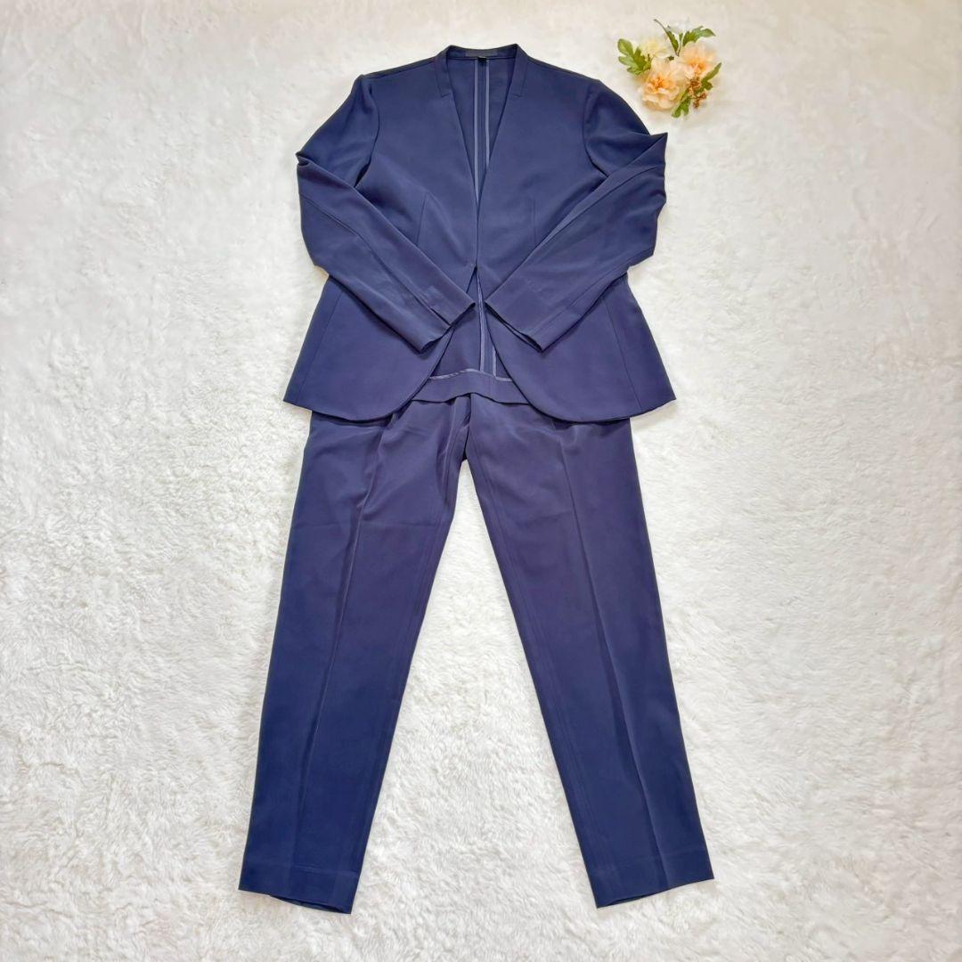 iCB アイシービー Fied セットアップ ストレッチ 洗濯可 ネイビー