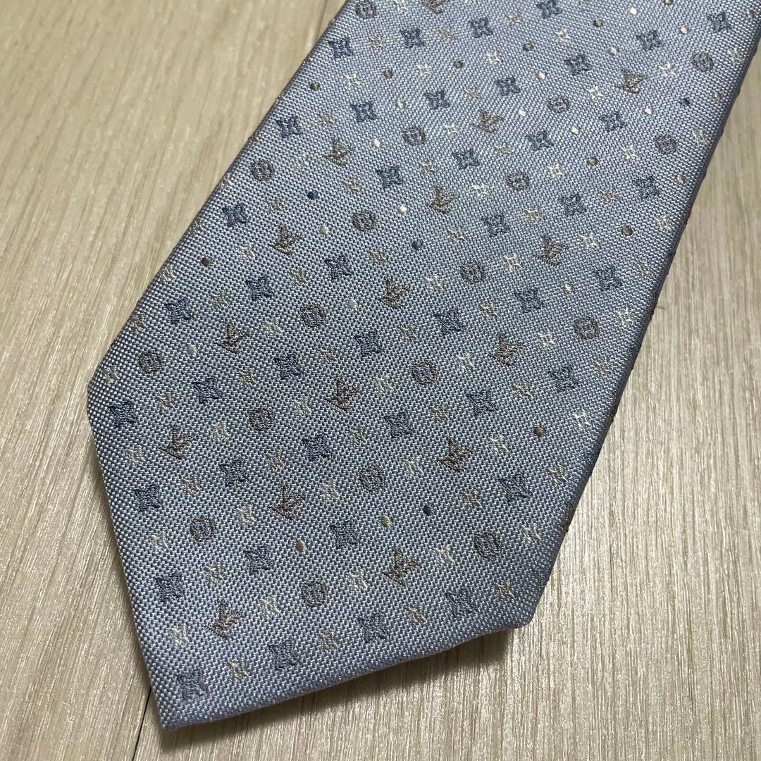 美品✨Louis Vuitton モノグラム　ドット ネクタイ