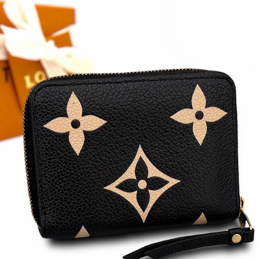 未使用に少し近い　ルイヴィトン　アンプラント　ジッピーパース　バイカラー