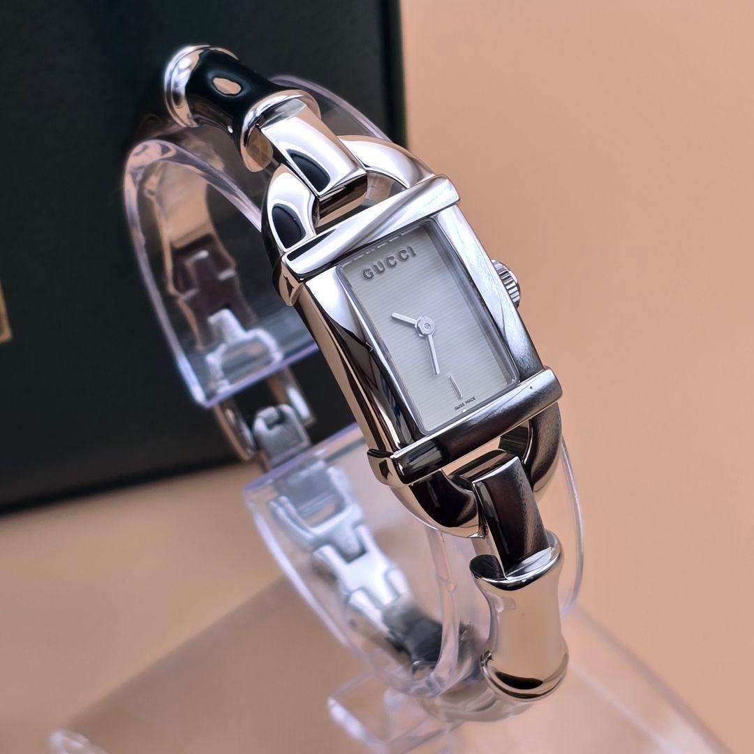 美品 GUCCI グッチ 腕時計 6800Ｌ バンブーモチーフ