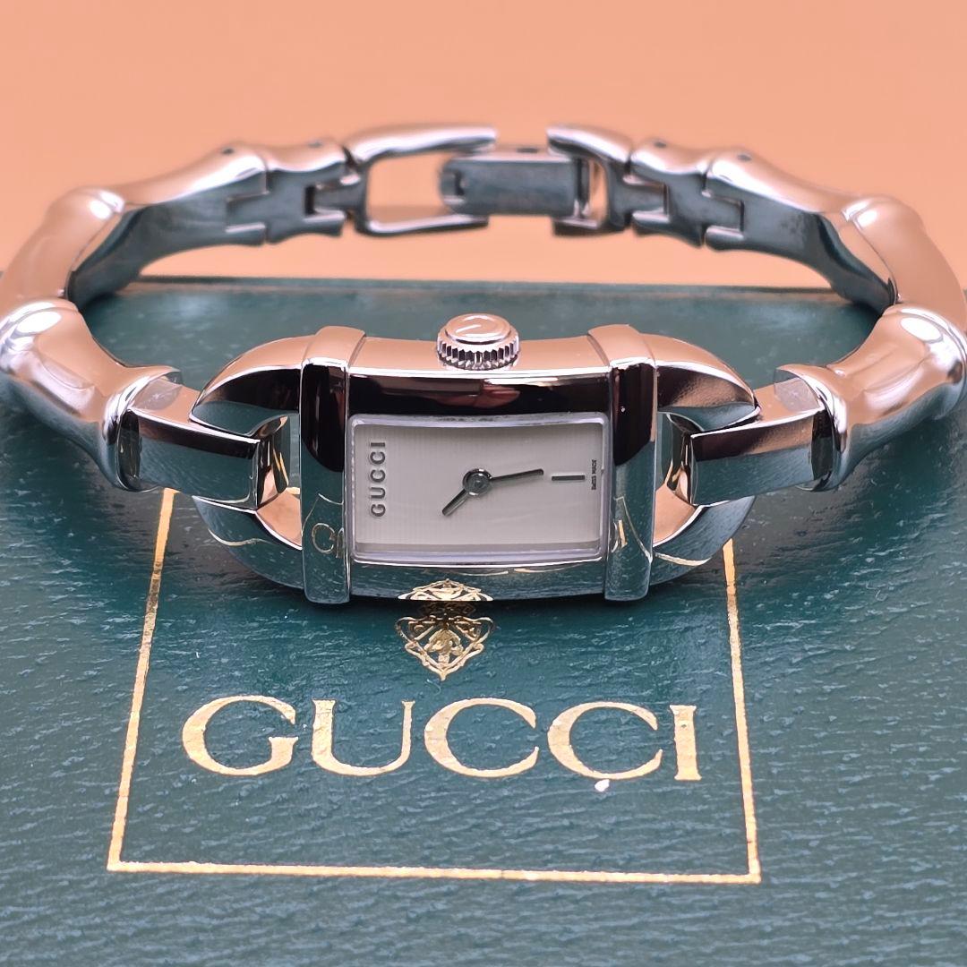 美品 GUCCI グッチ 腕時計 6800Ｌ バンブーモチーフ