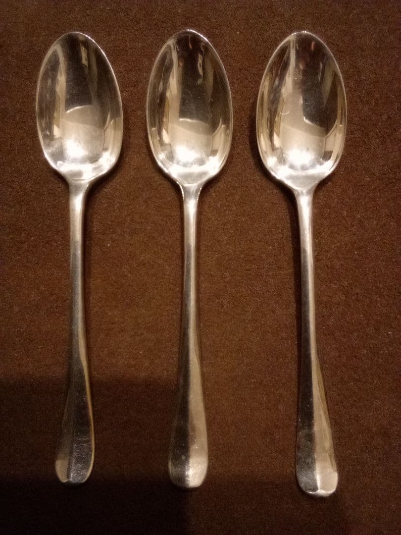 イギリス シルバーコ—ヒ—スプーン ３本組 １９３５年