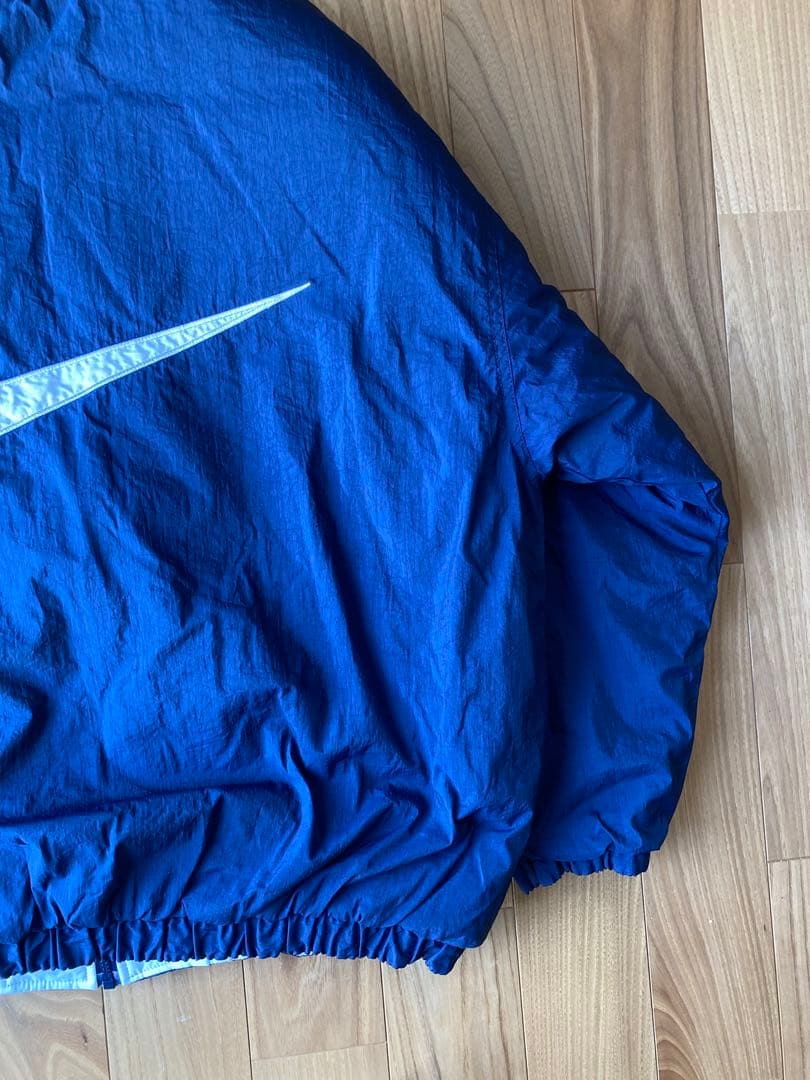 90s NIKE リバーシブル　中綿　ジャケット　ビッグスウォッシュ　Lサイズ