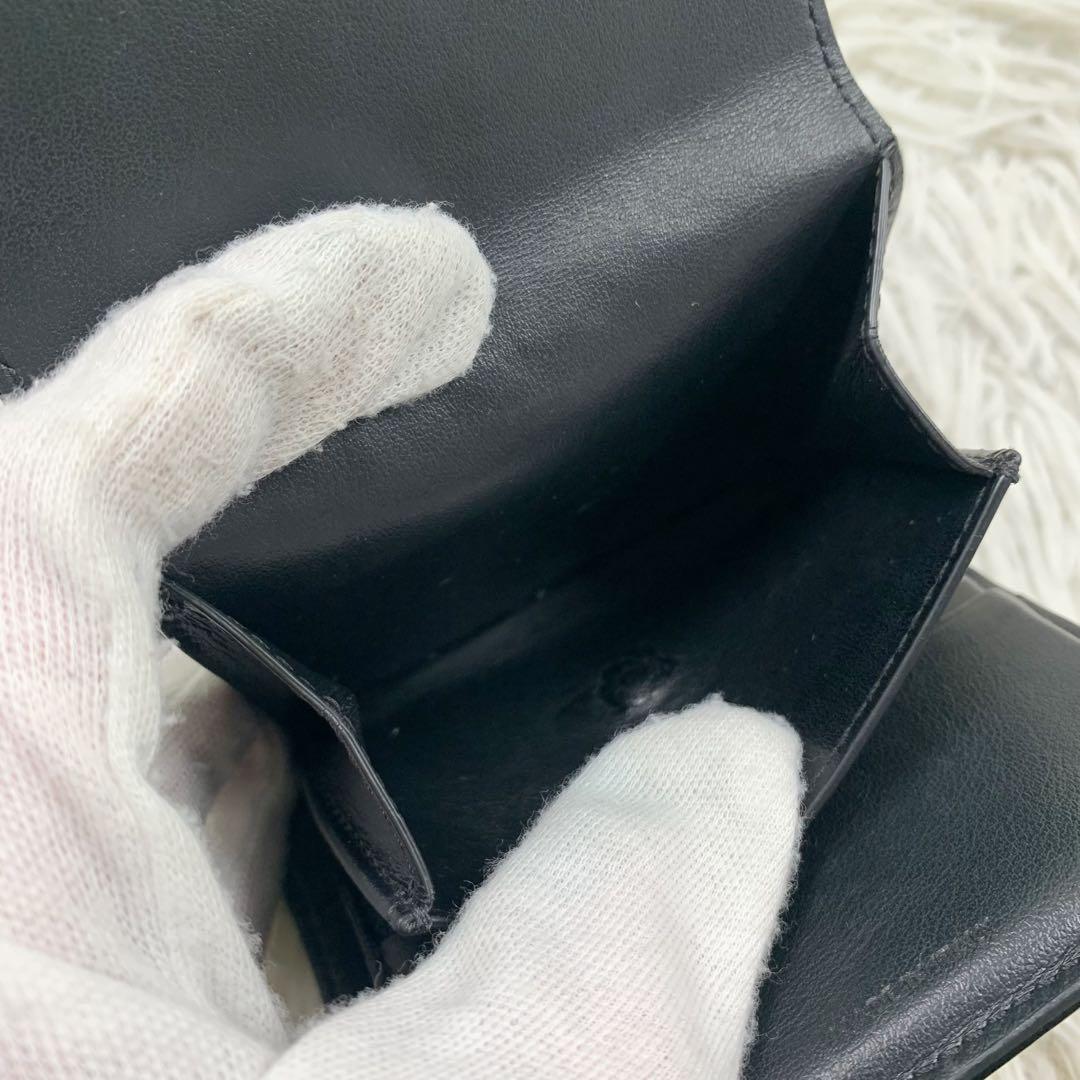 【✨美品✨】セリーヌ トリオンフ 三つ折り財布 ブラック