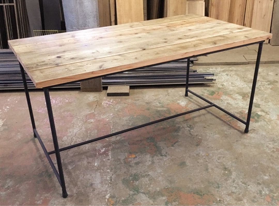 古材　足場板　ダイニングテーブル　仁平古家具店