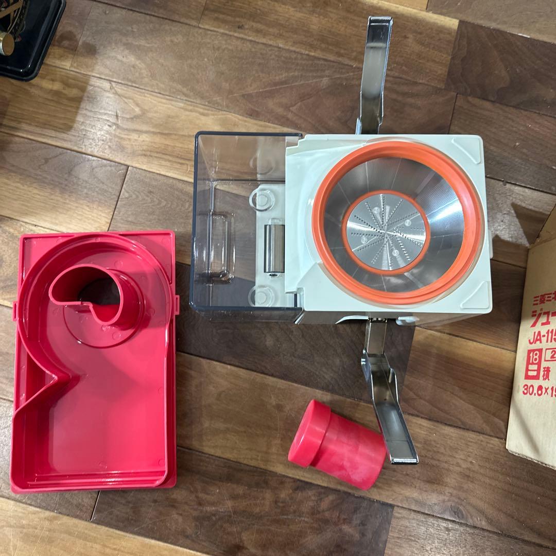 三菱電機 JA-115 調理器具 赤白　レトロ　ジューサーアタッチメント