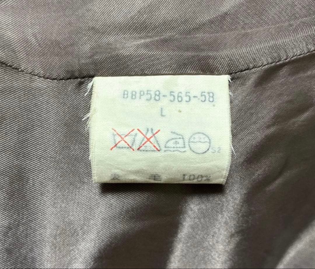 て*ぃ様 Burberry ウール ハリントンジャケット ブラウン ノバチェック