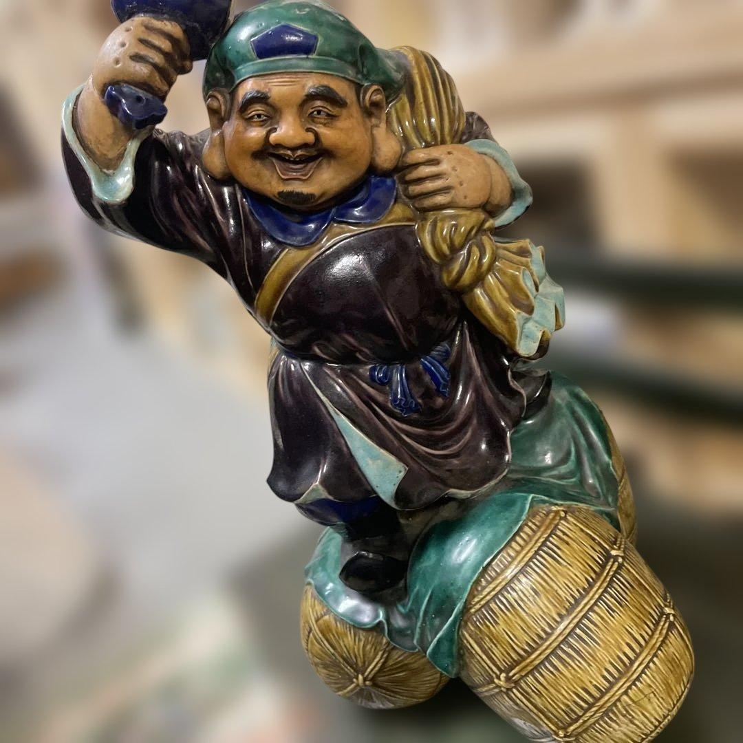 大黒様　陶器製　七福神　日本骨董 美術品　アンティーク