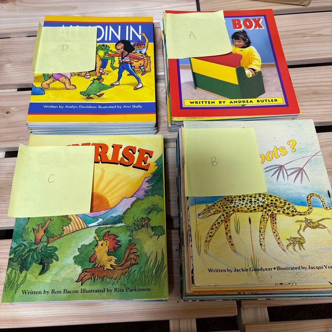 【絶版】【欠品なし】児童英語研究所　リタラシーリンクス　英語絵本96冊&CD4枚