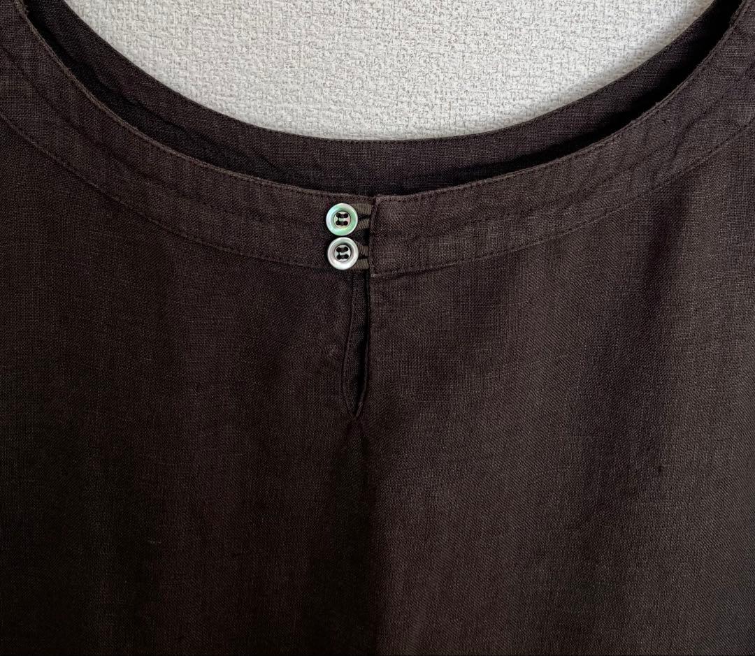 ネストローブ nest Robe 清水みさと グレー ノースリーブ　ワンピース