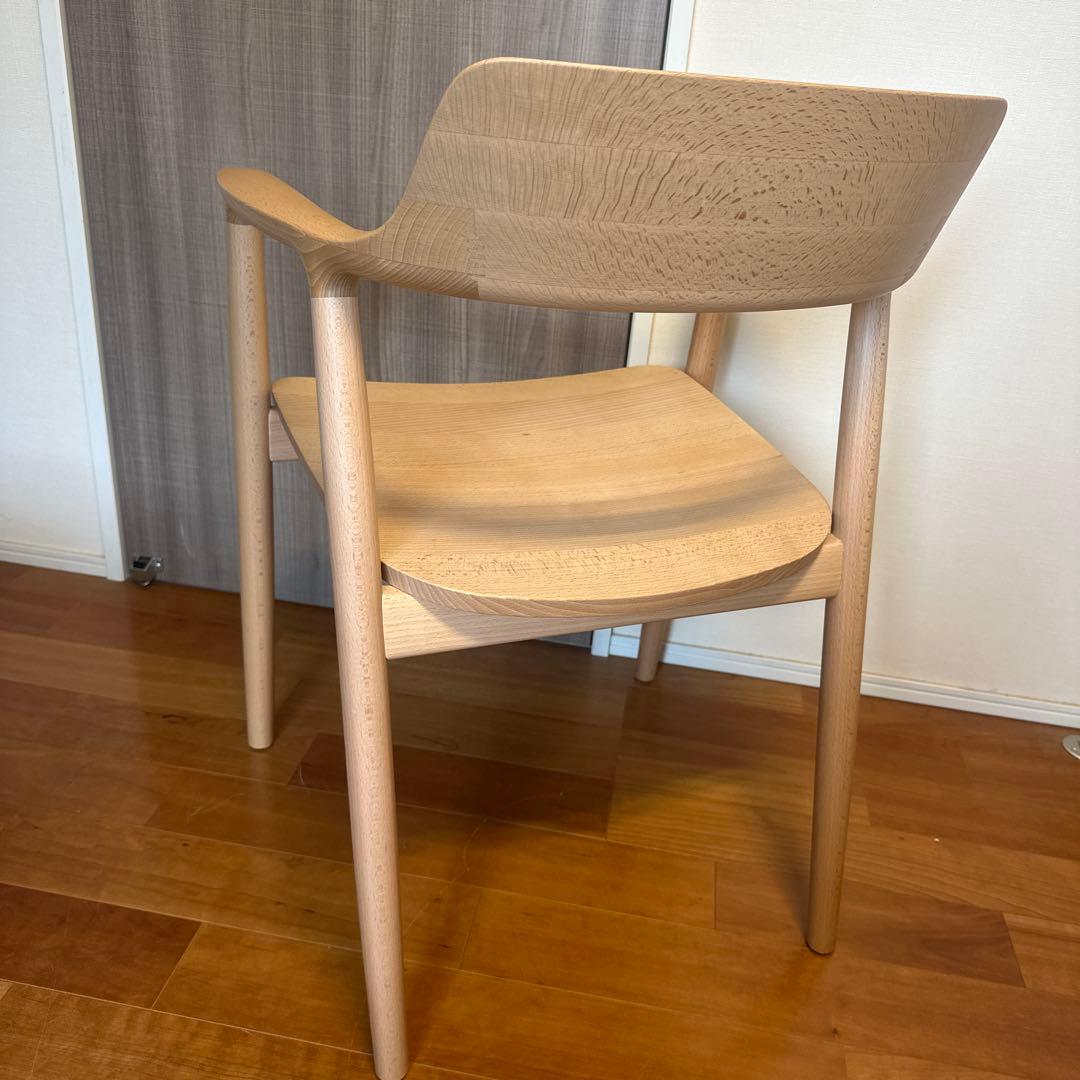 マルニ木工 HIROSHIMA チェアー 深澤直人　ヒロシマ　「溶ける」背もたれ