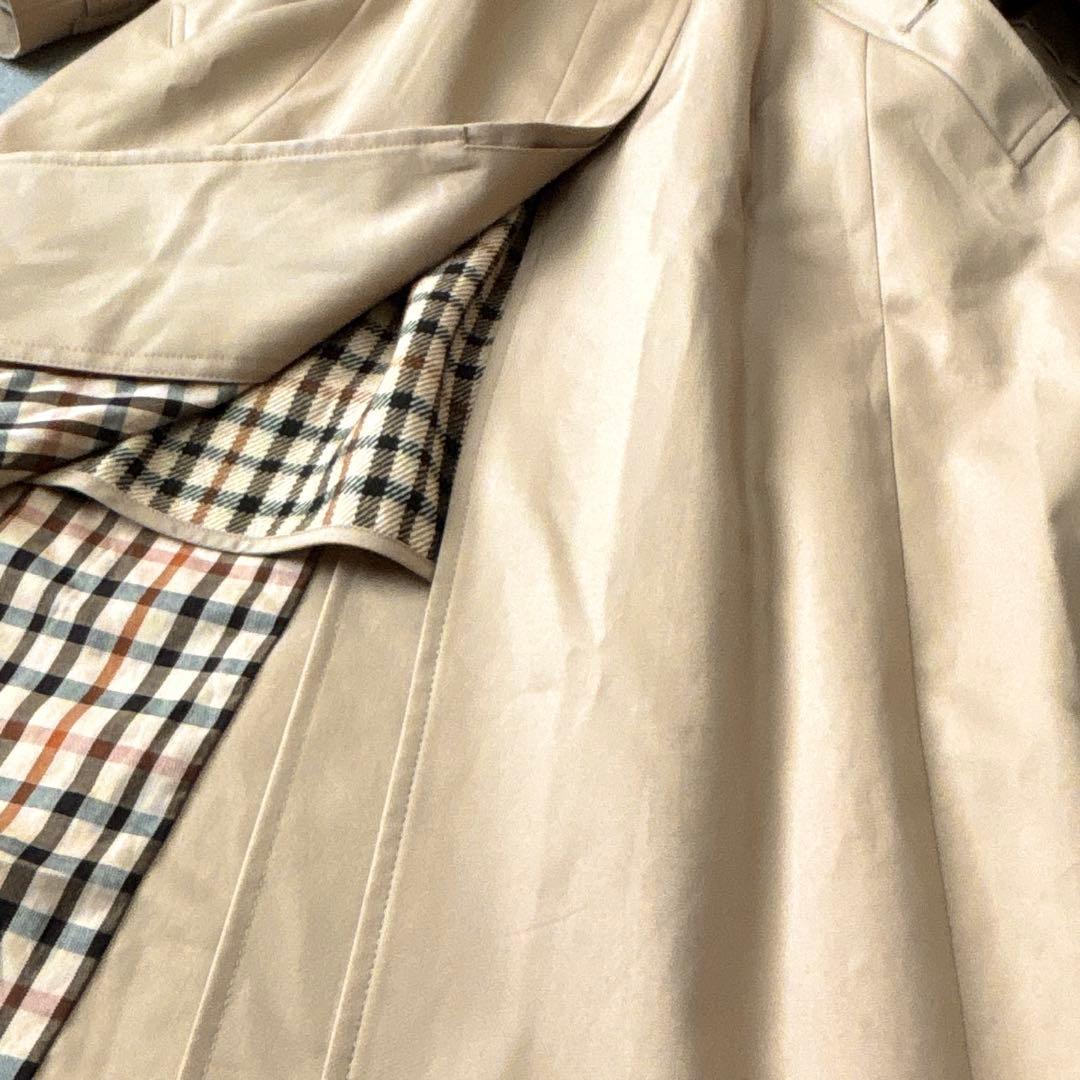 美品　DAKS ダックス　ステンカラーコート　ウールライナー　ベルト付き　大きい