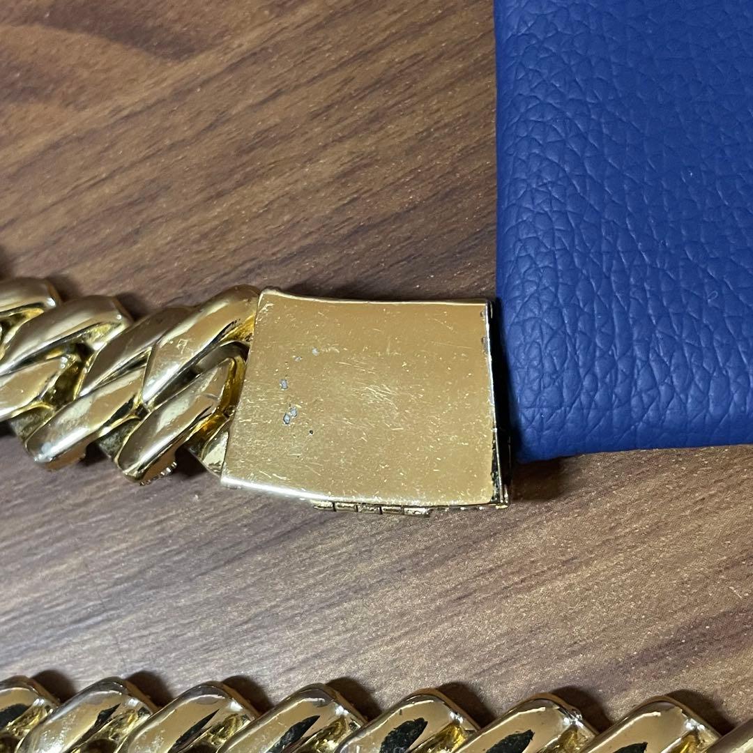 Glitter マイアミチェーン　ゴールド ネックレス 60cm メンズ