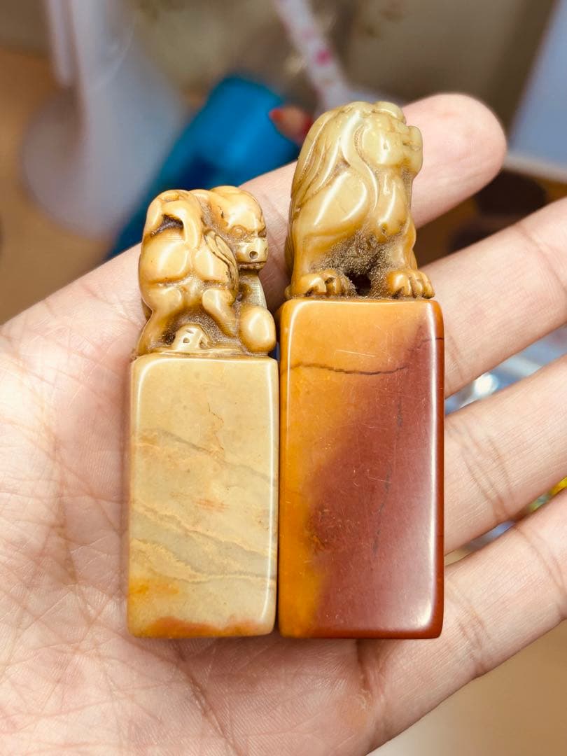 印材 寿山石 篆刻 印章 印鑑 書道具 中国美術 検 鶏血石 田黄石 青田石