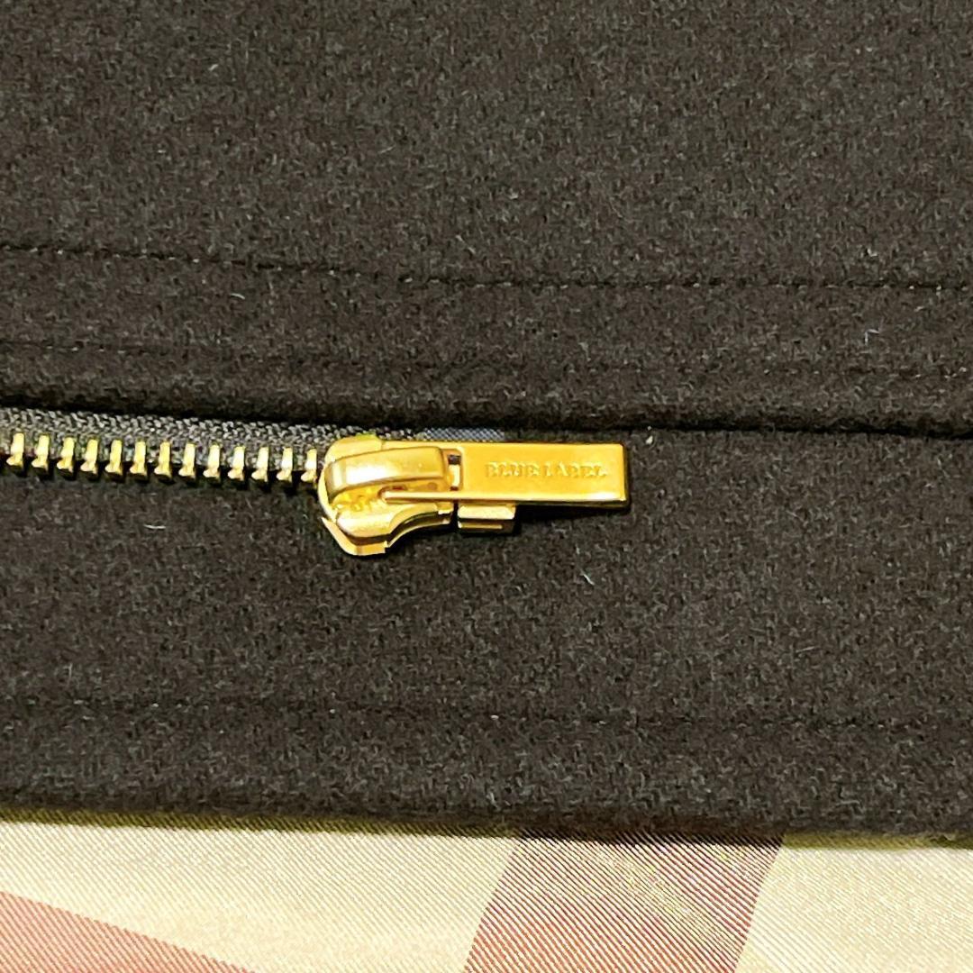 ブルーレーベル　メガチェック　水牛トグル　バイルメルトン　ダッフルコート