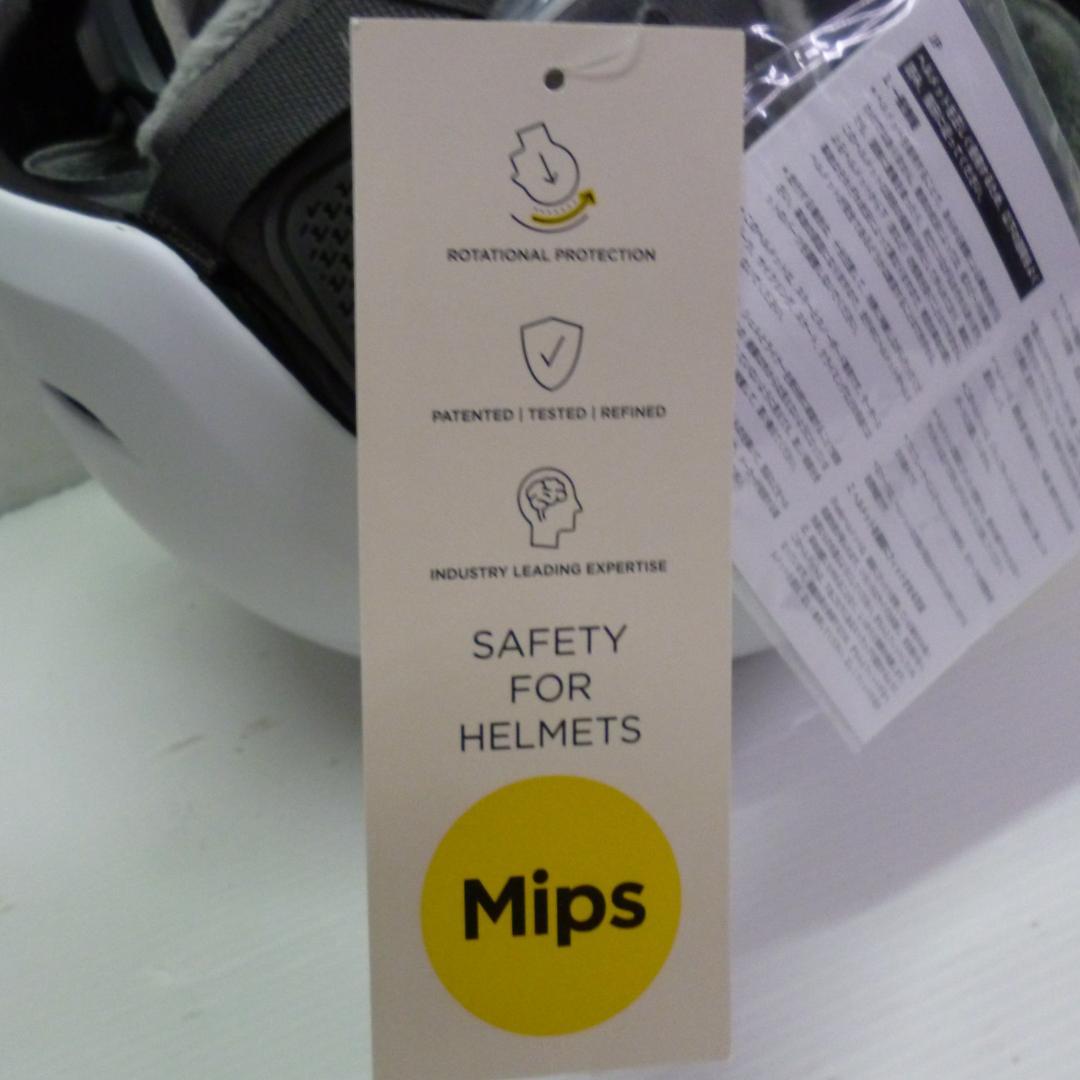 ブルースカイ 大人用スノーヘルメット MIPS搭載 ホワイト Mサイズ