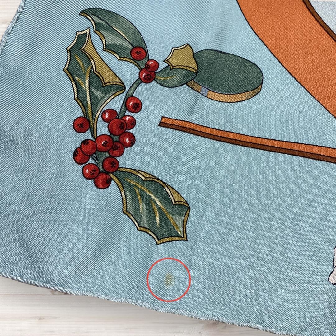 エルメス カレ90 neige d antan シルク フランス製