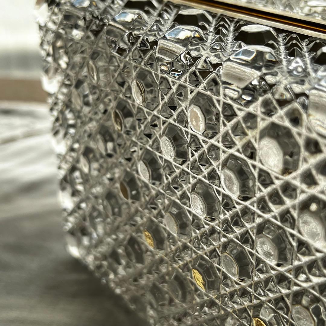 希少 オールドバカラ ディアマン・ピエーリー 大型 ジュエリーボックス 蓋物