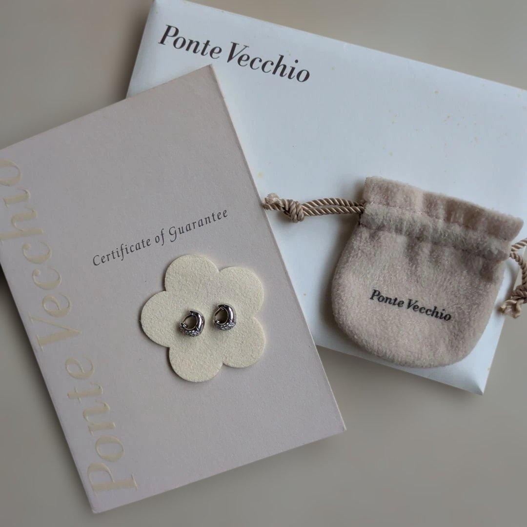 ポンテヴェキオ　ダイヤモンドピアス　Ponte Vecchio　パヴェ