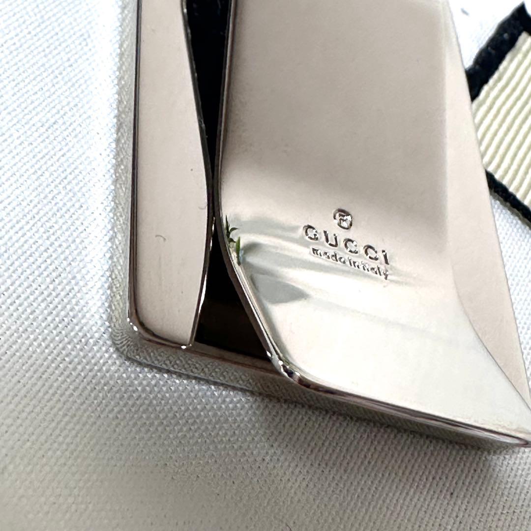 【未使用・希少】GUCCI マネークリップ レザー 上品
