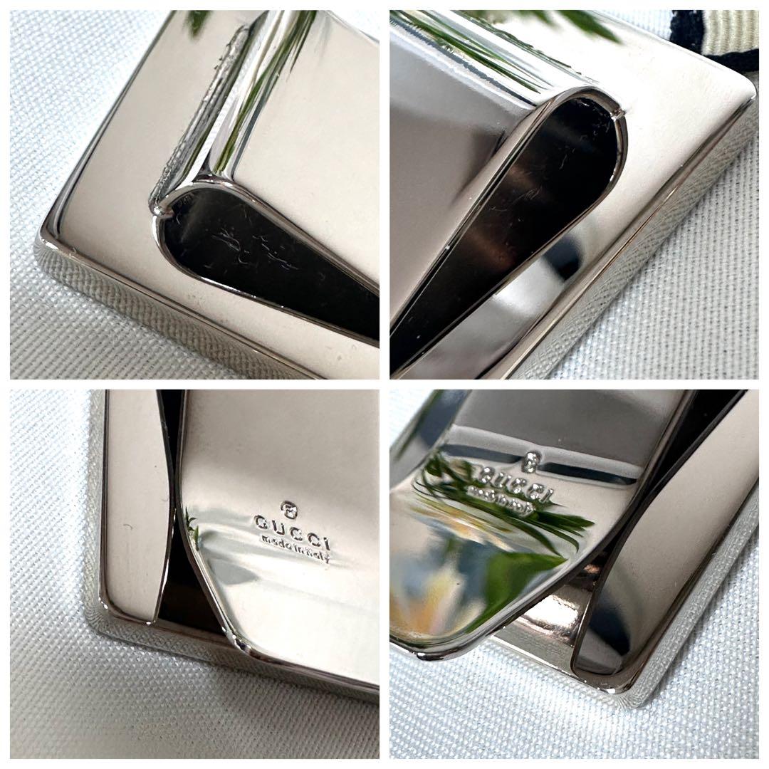 【未使用・希少】GUCCI マネークリップ レザー 上品