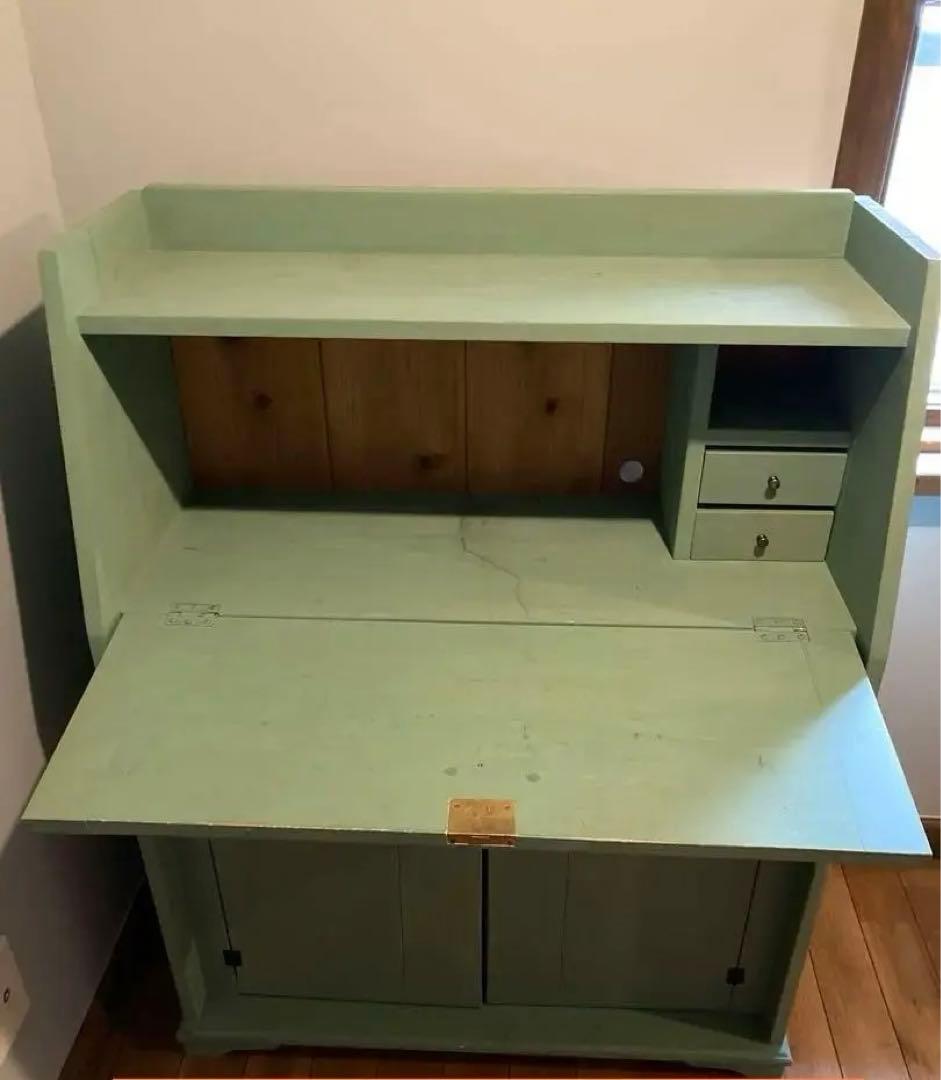 値段交渉可　ライティングビューロー　鍵付き　オーダーメイド