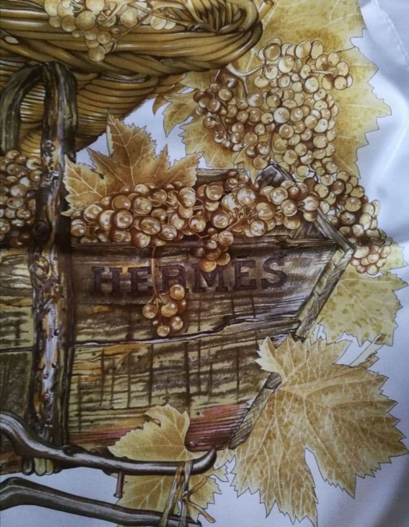 エルメス　HERMES　スカーフ　カレ90　葡萄の収穫