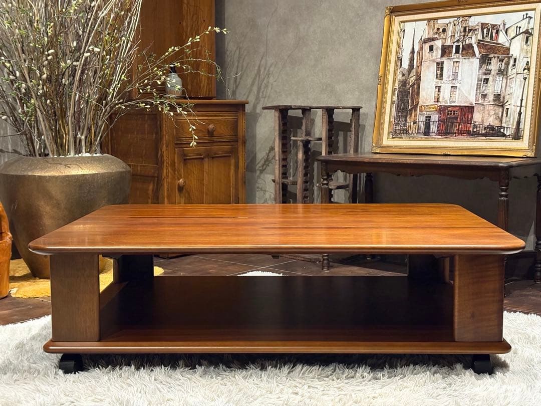 FUJI FURNITURE センターテーブル　ローテーブル　ヴィンテージ　IG