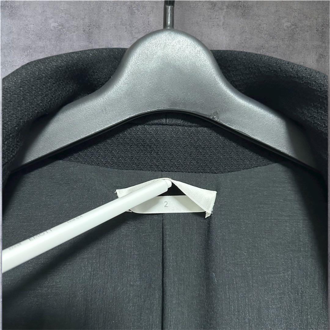 美品　ETHOSENS　エトセンス　コート　ブラック　サイズ2(M)　春服