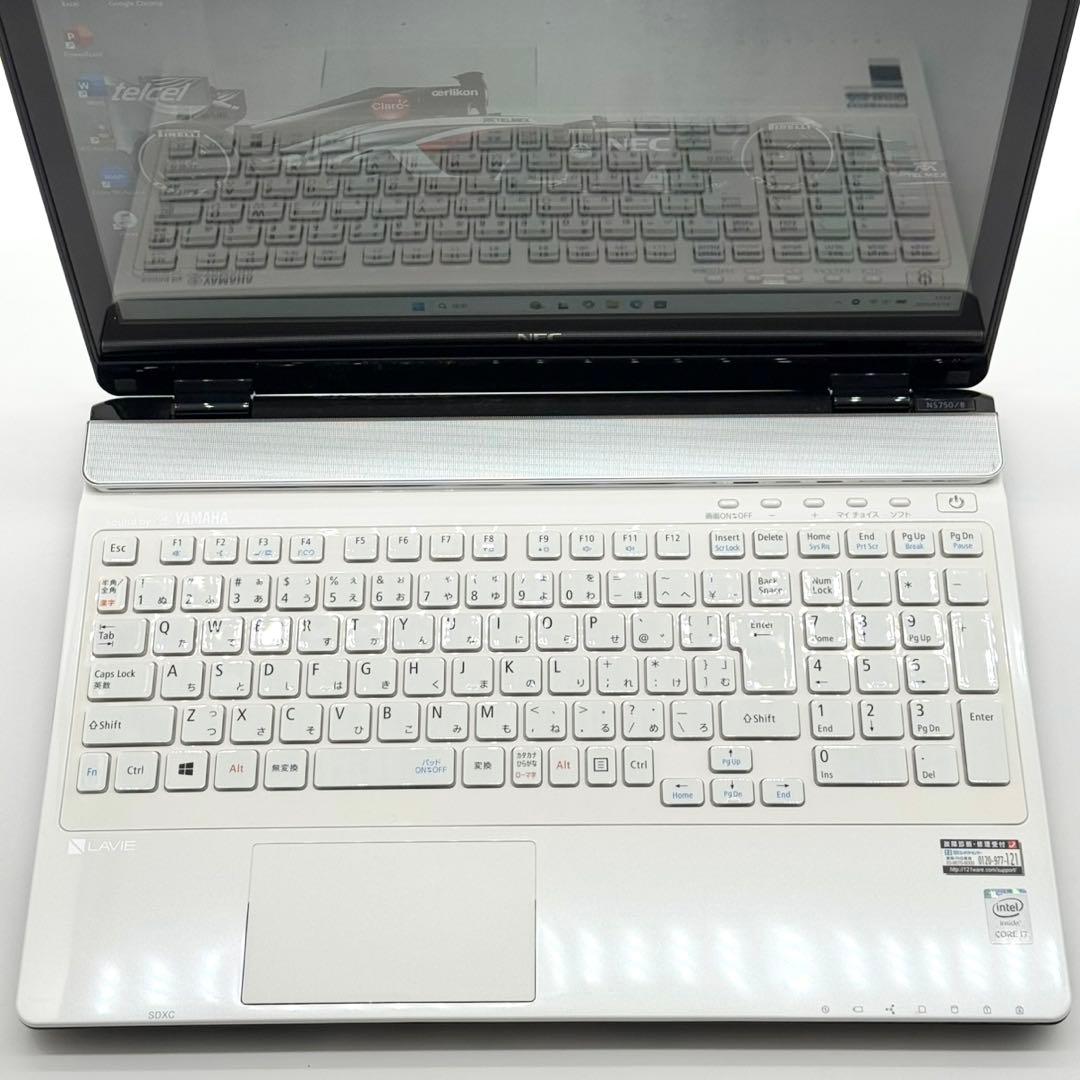 美品 NEC ノートPC i7 新品SSD Blu-ray Office2024