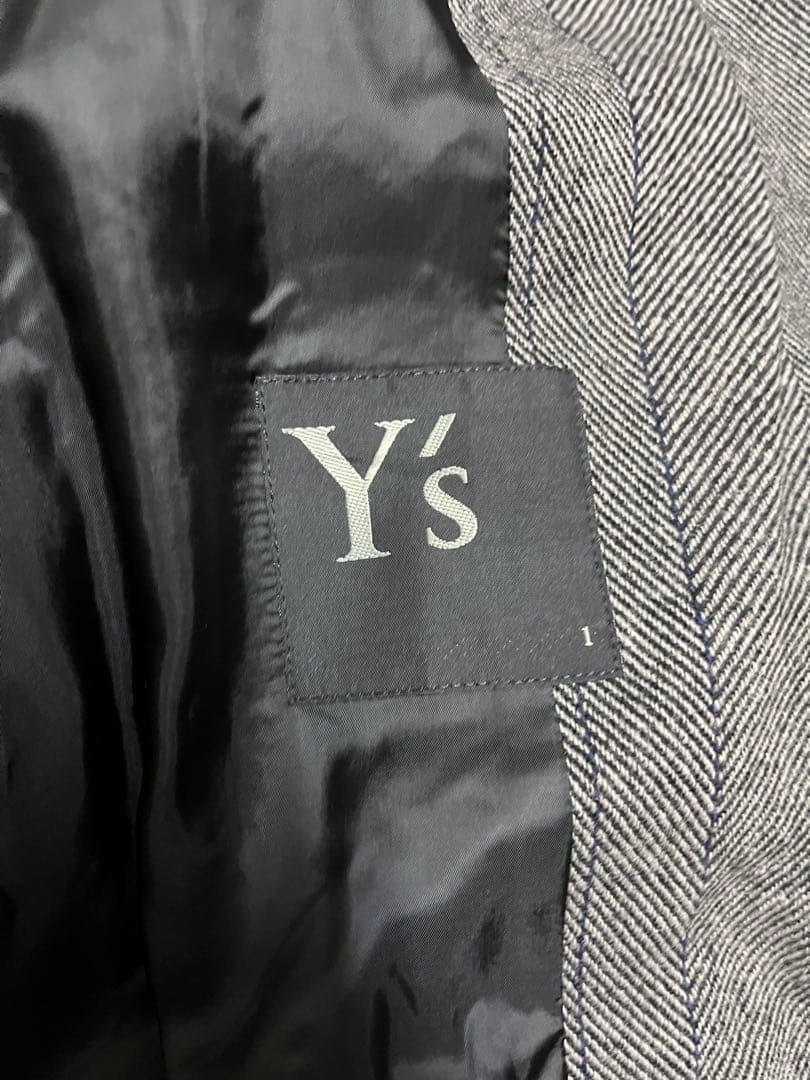 y's ワイズ　YJ-C11-110 ヘリンボーン　コート　未使用保管品