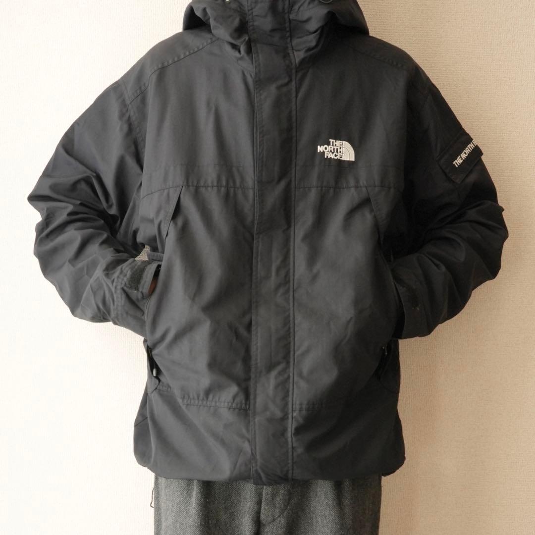THE NORTH FACE マウンテンパーカー ブラック 刺繍ロゴ XL相当