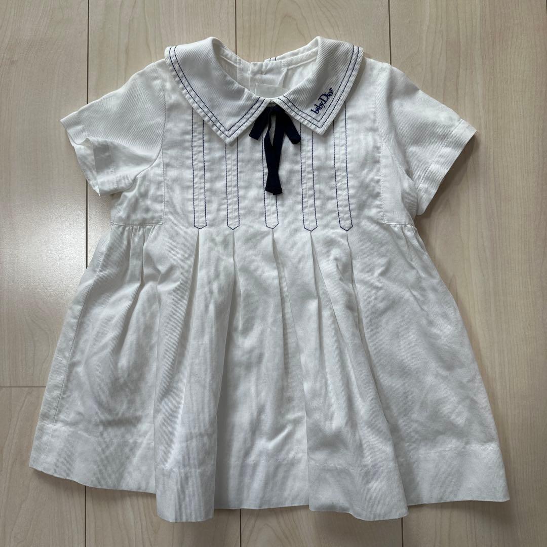 baby Dior セーラー襟 半袖ワンピース