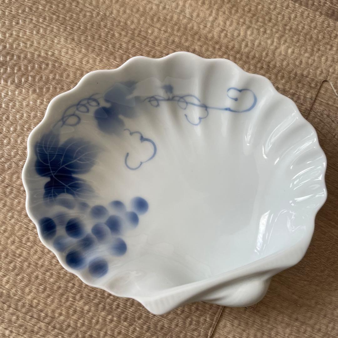 深川製磁 ブルーワイナリー和皿2枚　パスタ皿　角鉢　貝型皿　セット