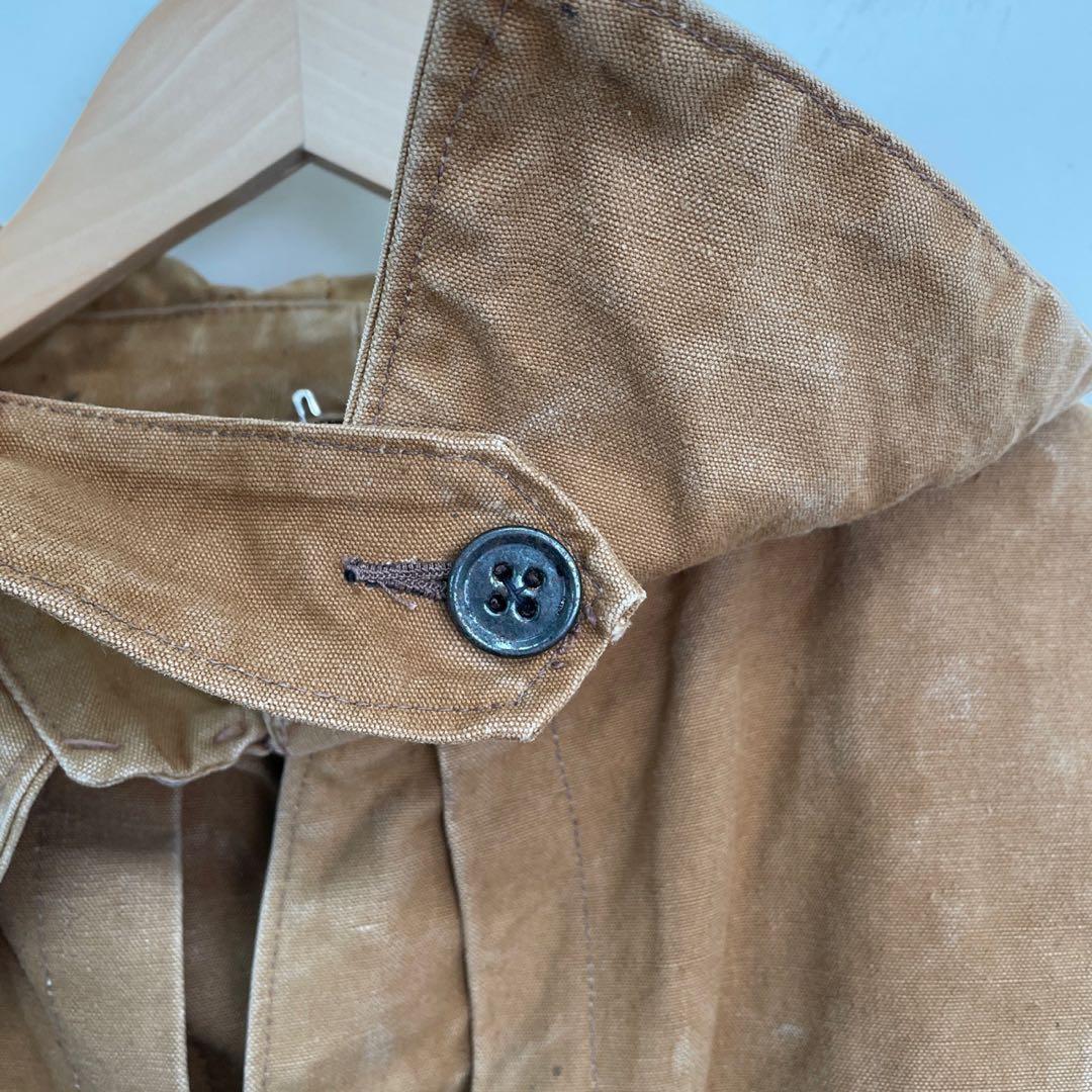 40s 50s ユーロワーク ケープコート メタルボタン ヴィンテージ 古着