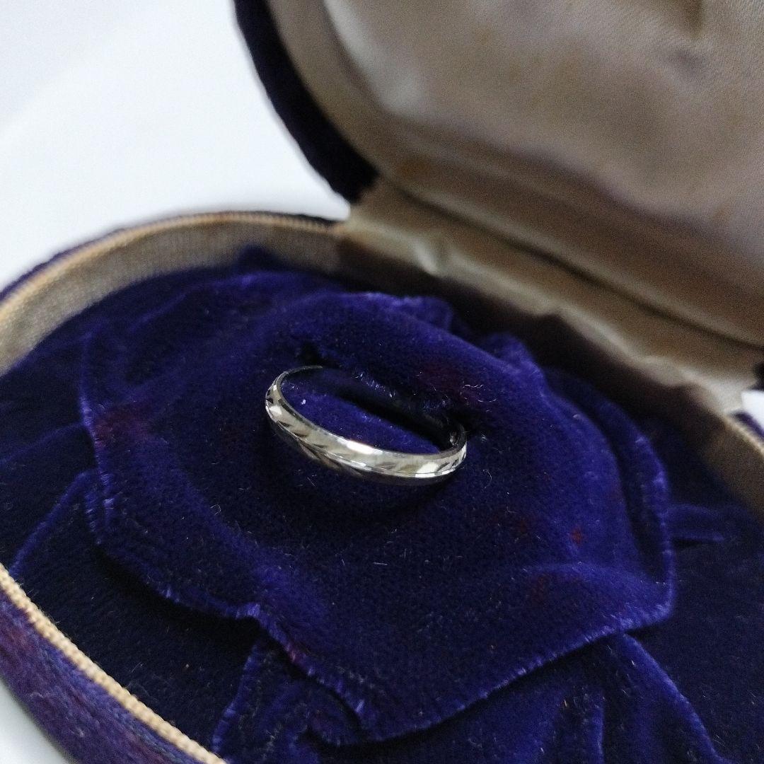 プラチナリング　9号　Pm(Pt)900　プラチナ90％ 2.57g